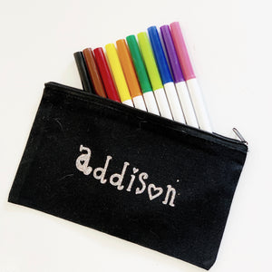 Customised Canvas Pencil Case/Pouch