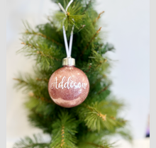 Load image into Gallery viewer, Customised glitter bauble