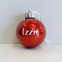 Load image into Gallery viewer, Customised glitter bauble
