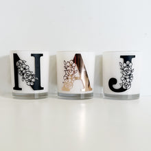 Load image into Gallery viewer, Personalised Floral Letter Candle