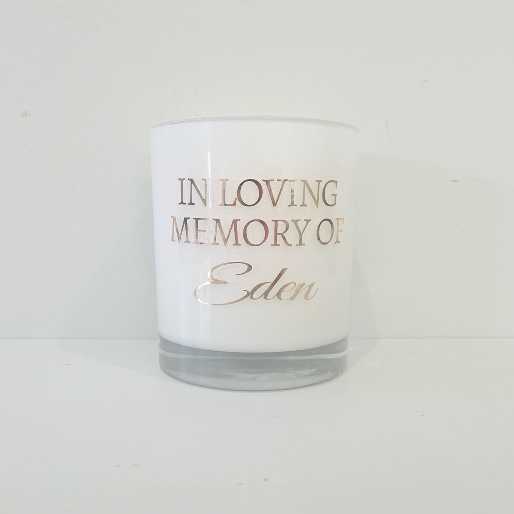 Large Memorial Candle
