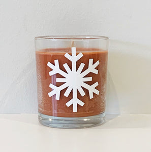 SALE Christmas snowflake limited edition candle