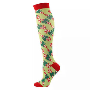 SALE Christmas style compression socks