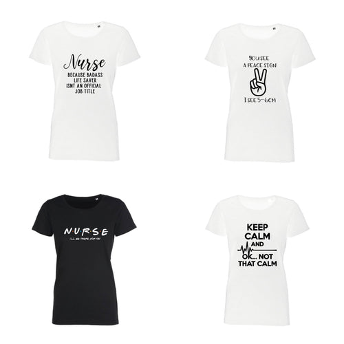 Ladies Nurse & Midwife T-shirts