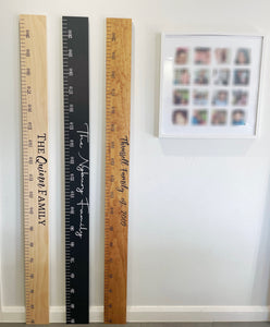 Customised wooden height chart/ruler