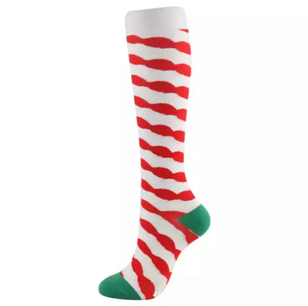 SALE Christmas style compression socks