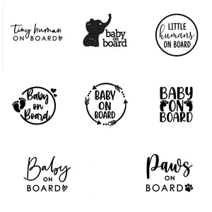 "Little Dude On Board" Child Window Bumper Car Sign – Black Vinyl Sticker – Made In UK