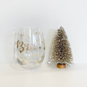 Customised Christmas star glass