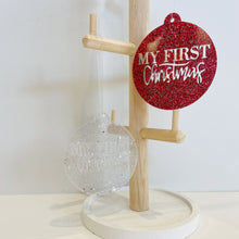 Load image into Gallery viewer, First Christmas Acrylic Bauble