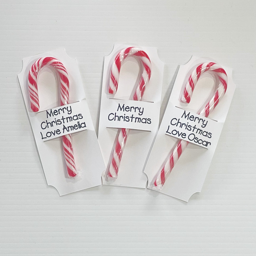 Candy cane class gift/favour