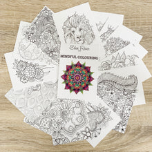 Load image into Gallery viewer, Mindfulness colouring pages