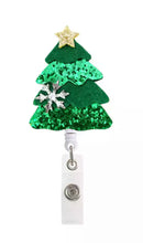 Load image into Gallery viewer, Christmas retractable name/ badge ID holder