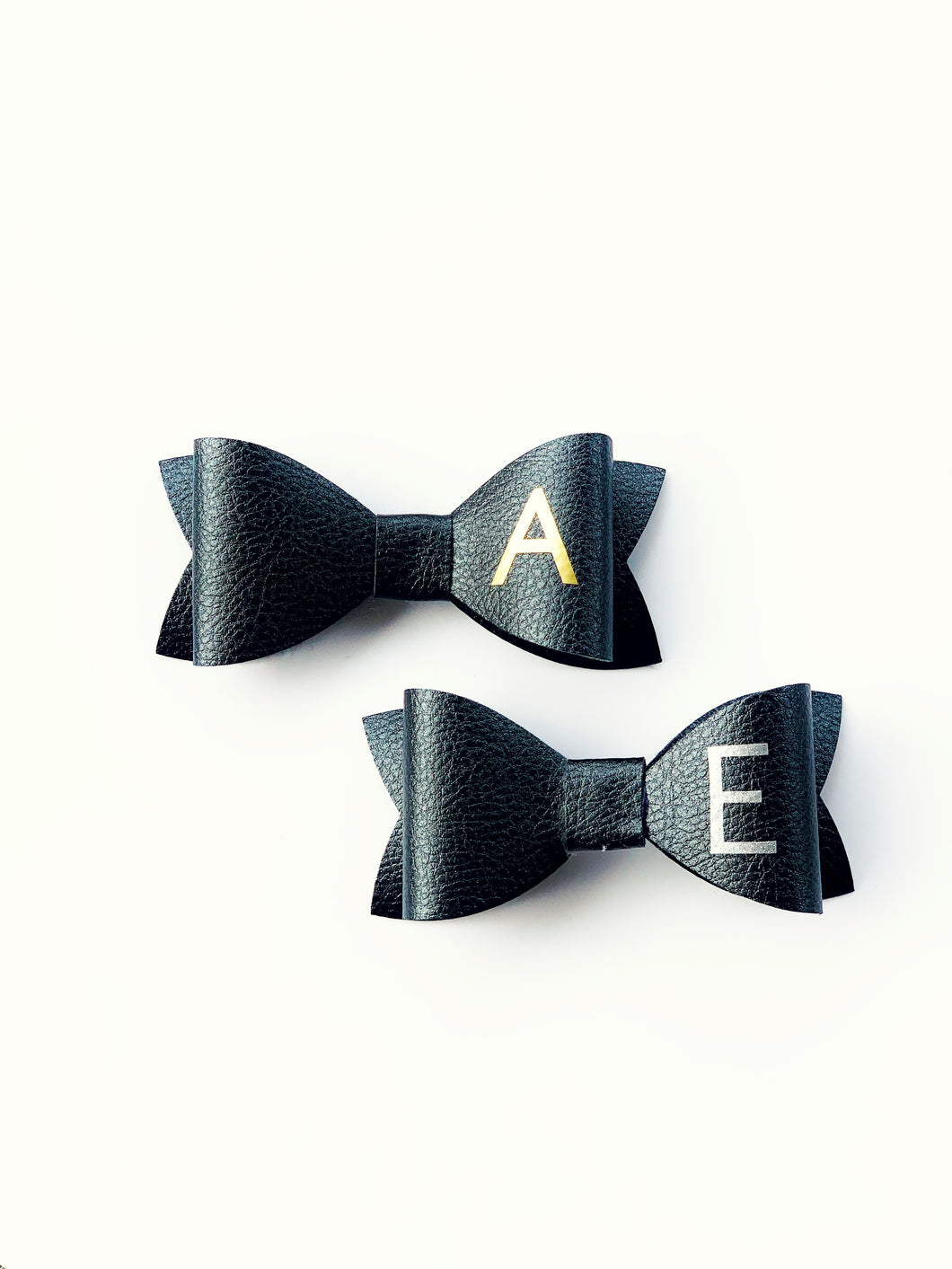 Customised Initial Leather Bow