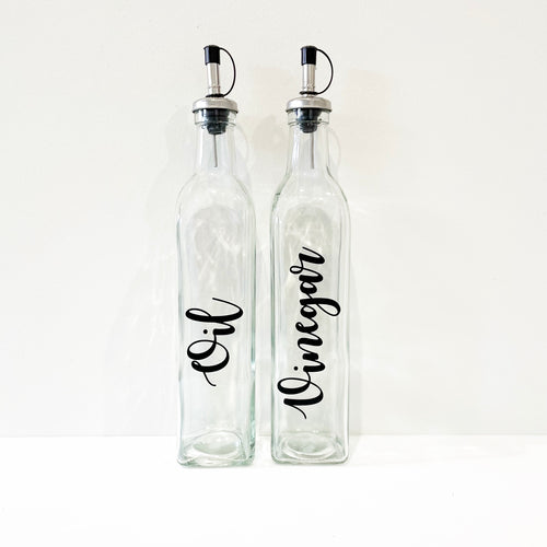 Oil & Vinegar bottle set/individual