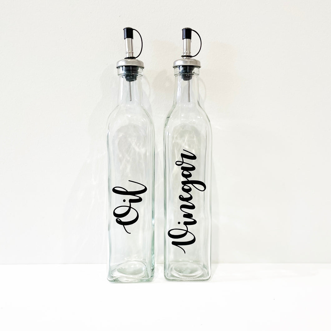 Oil & Vinegar bottle set/individual