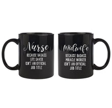 Load image into Gallery viewer, Nurse and midwife mugs